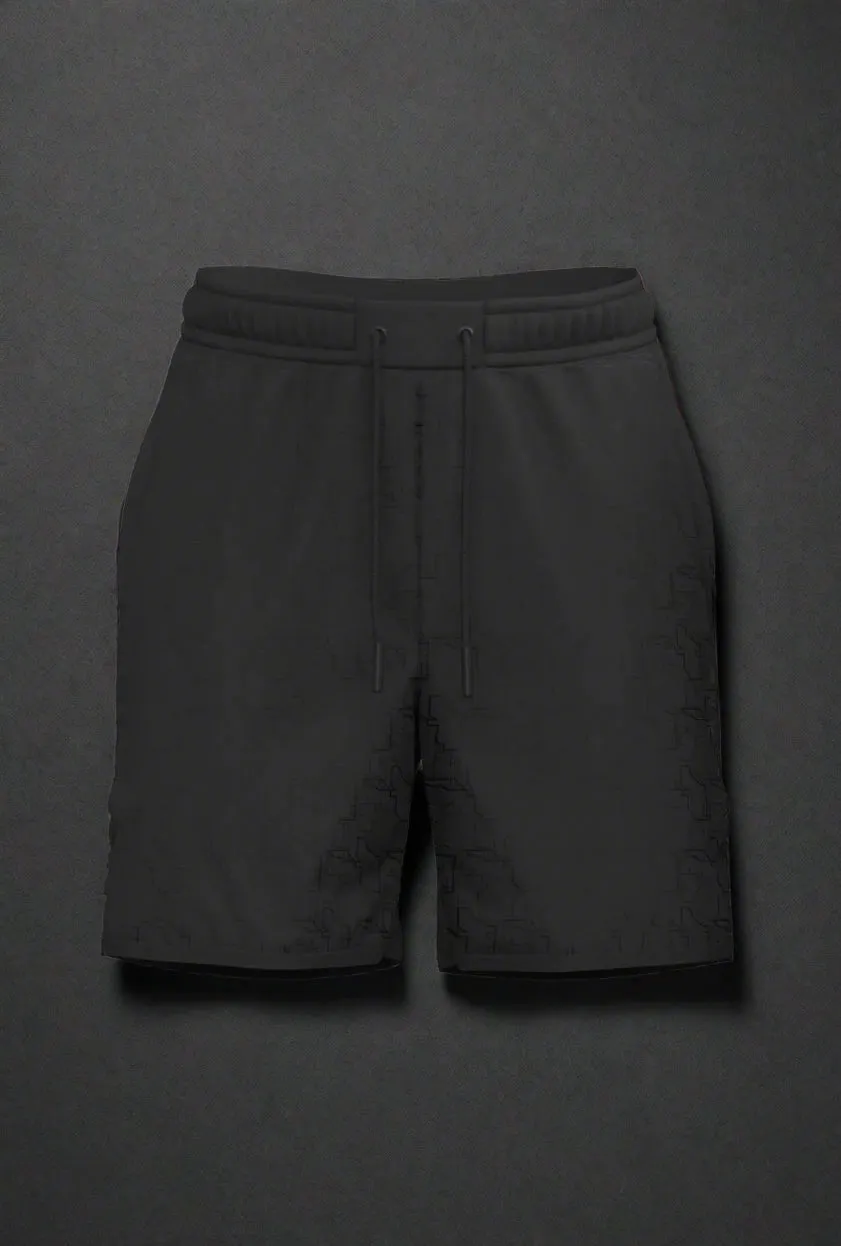 Total War Endgame Graphic Print SweatShort - Midnight Black
