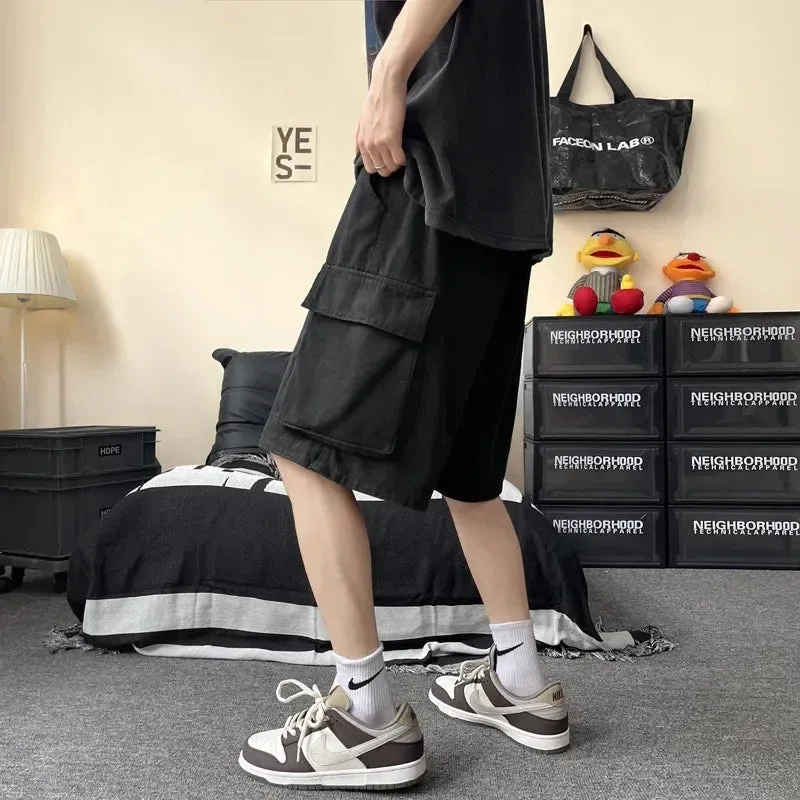 TrendVibe Loose Fit Denim Shorts