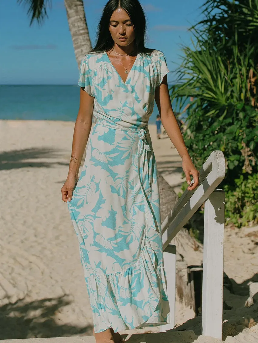 Tribal Wrap Maxi Dress