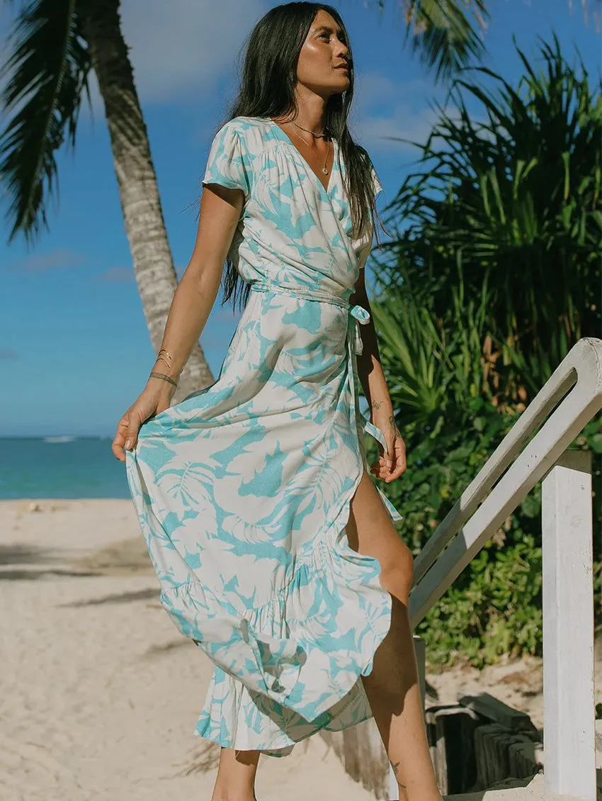 Tribal Wrap Maxi Dress