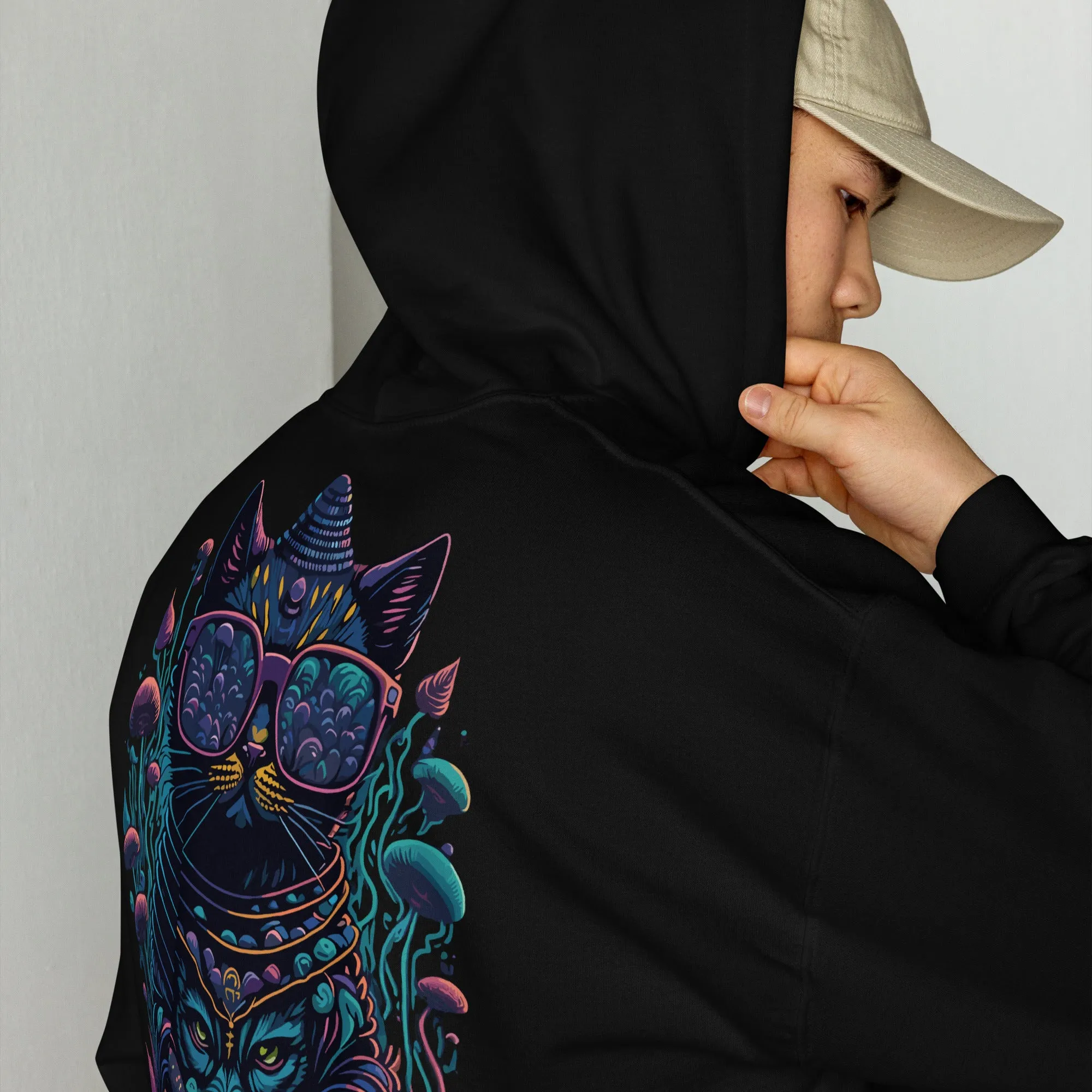 Trippy Hoodie | Psychedelic Cat