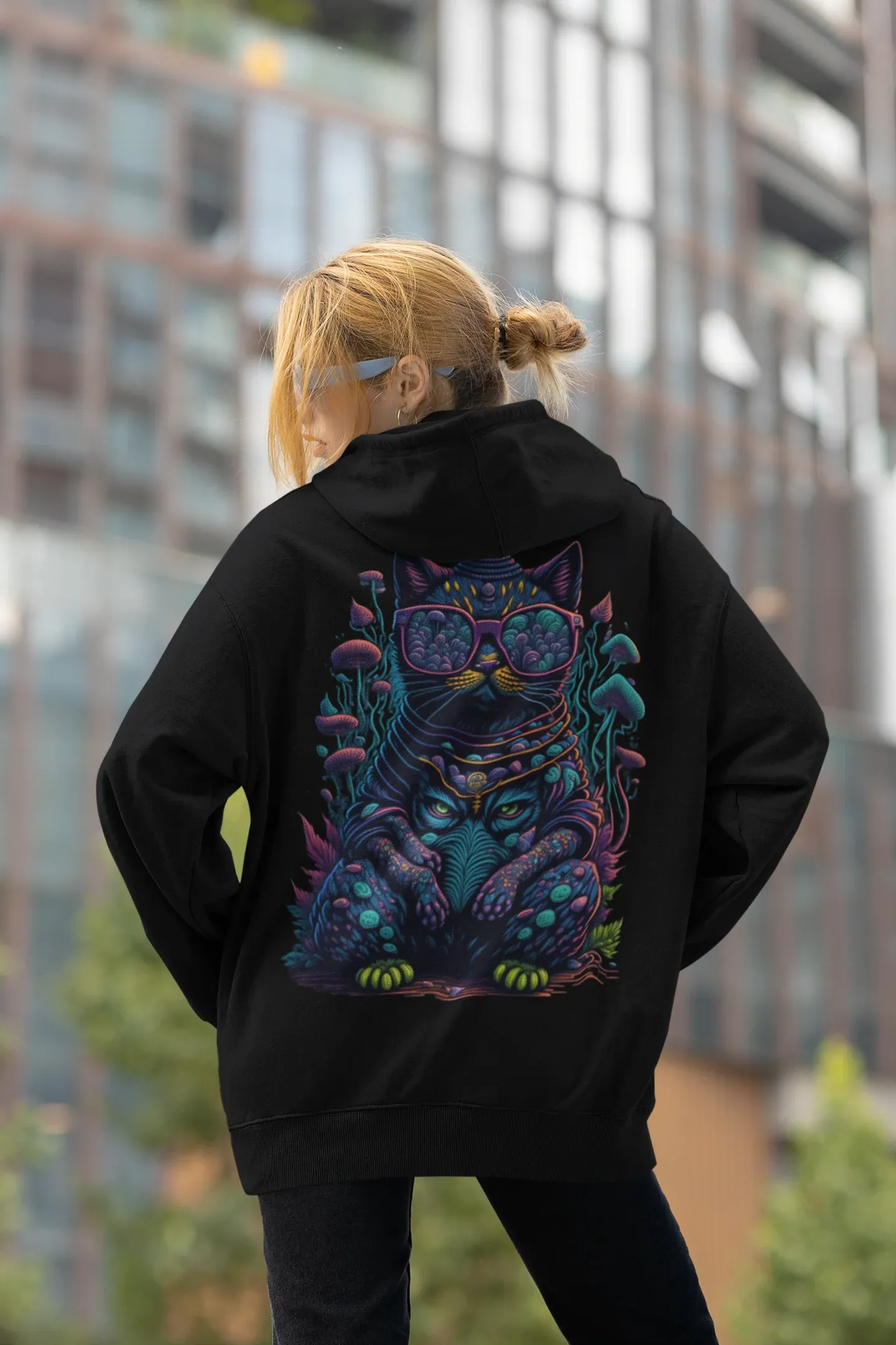 Trippy Hoodie | Psychedelic Cat