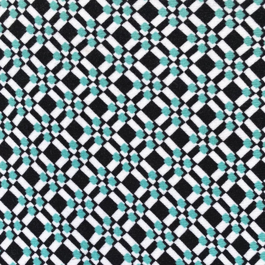Trouble Geometric Knitted Short - Black/Turquoise