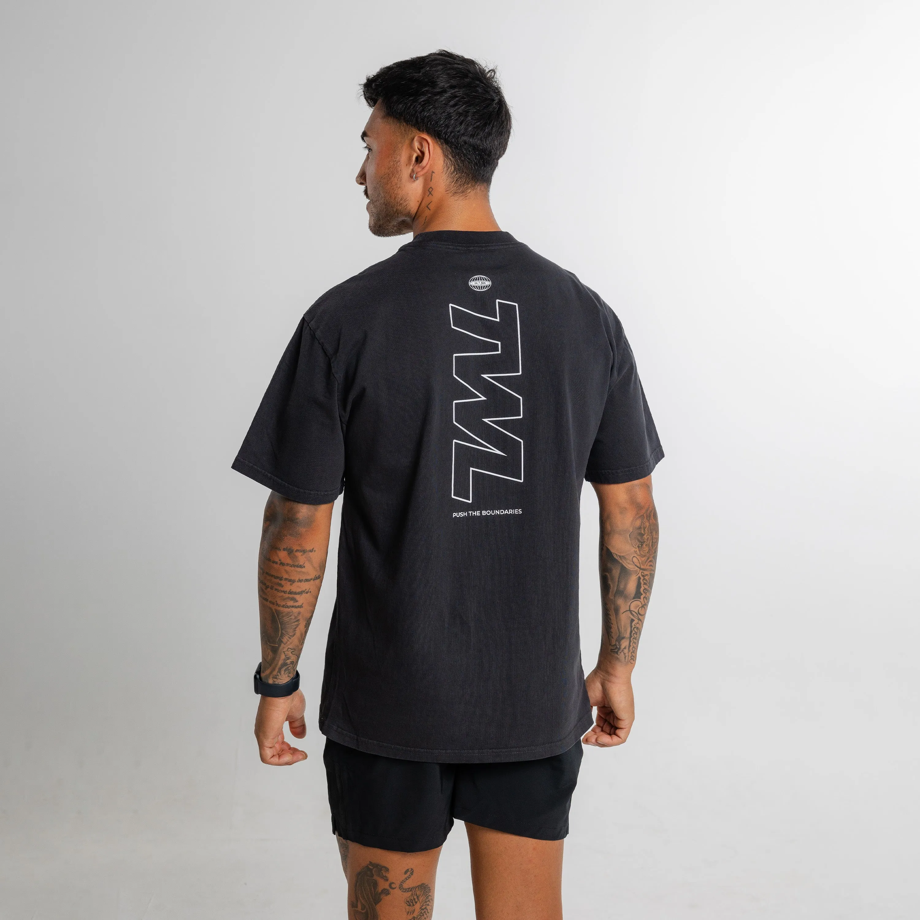 TWL - LIFESTYLE OVERSIZED T-SHIRT - FLEX - FADED BLACK