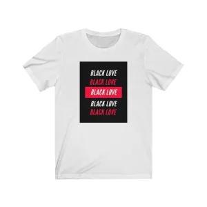 Unisex Jersey Short Sleeve Tee (Black Love Rocks Original Design - Black Love)