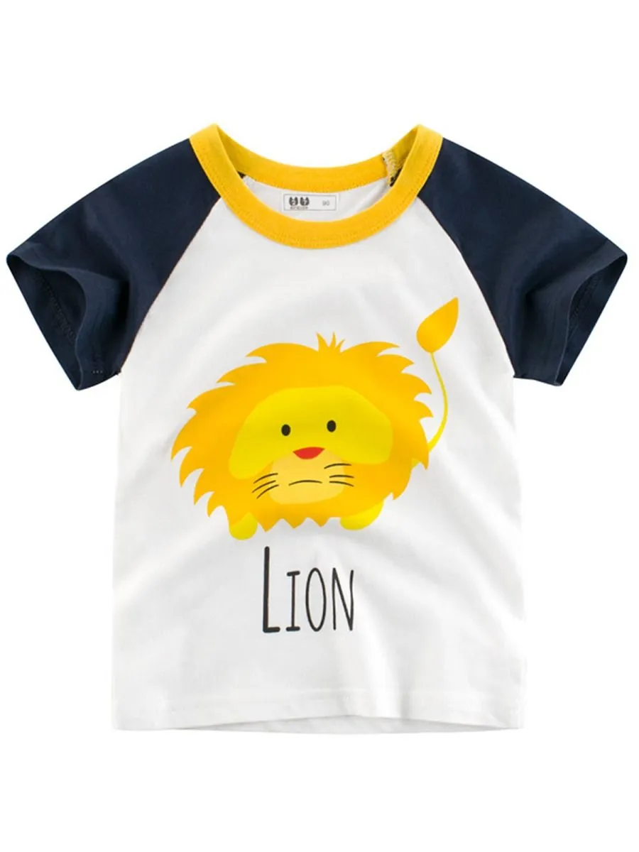 UNISEX Lion Print T-shirt