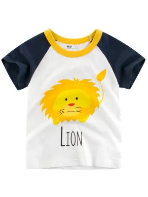 UNISEX Lion Print T-shirt