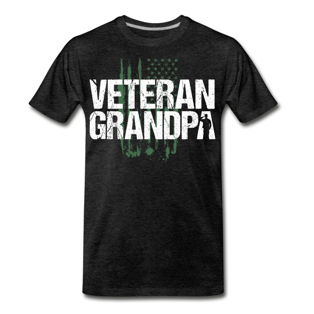 Veteran Grandpa American Flag Men's Premium T-Shirt (CK1910)