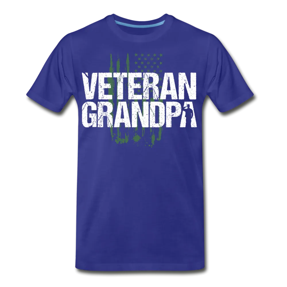 Veteran Grandpa American Flag Men's Premium T-Shirt (CK1910)