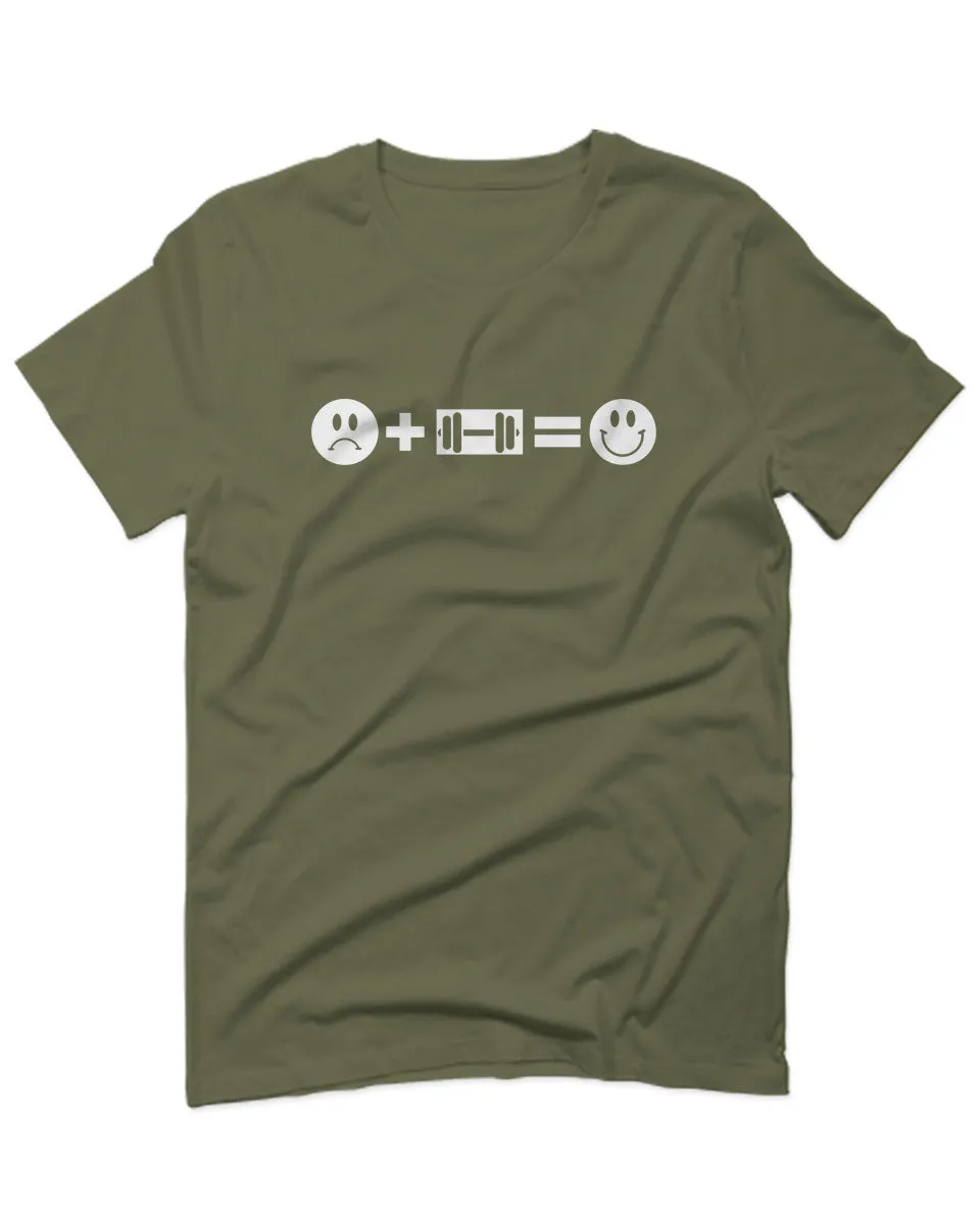 VICES AND VIRTUESS crosfit Feeling Workout Make me Happy Gym Fitness For men T Shirt