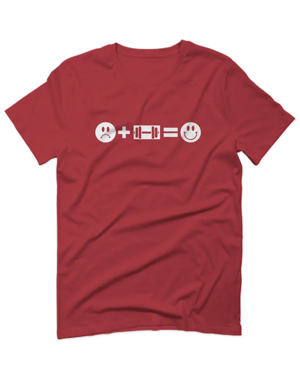 VICES AND VIRTUESS crosfit Feeling Workout Make me Happy Gym Fitness For men T Shirt