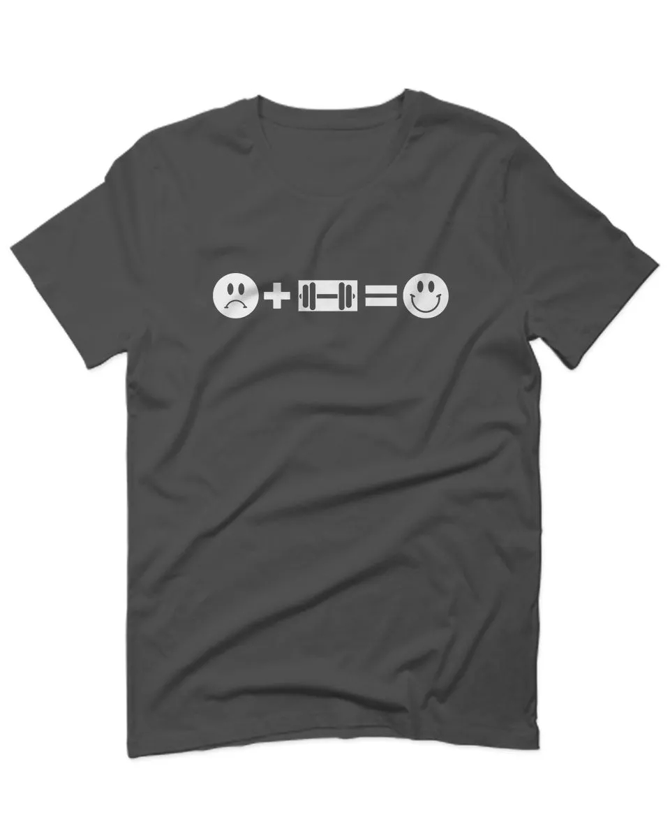 VICES AND VIRTUESS crosfit Feeling Workout Make me Happy Gym Fitness For men T Shirt