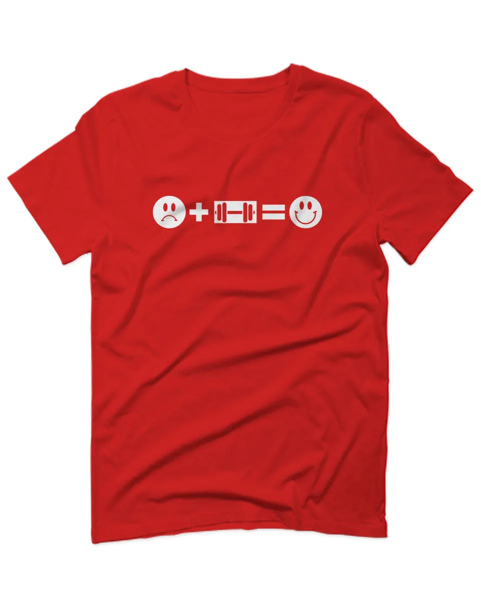 VICES AND VIRTUESS crosfit Feeling Workout Make me Happy Gym Fitness For men T Shirt
