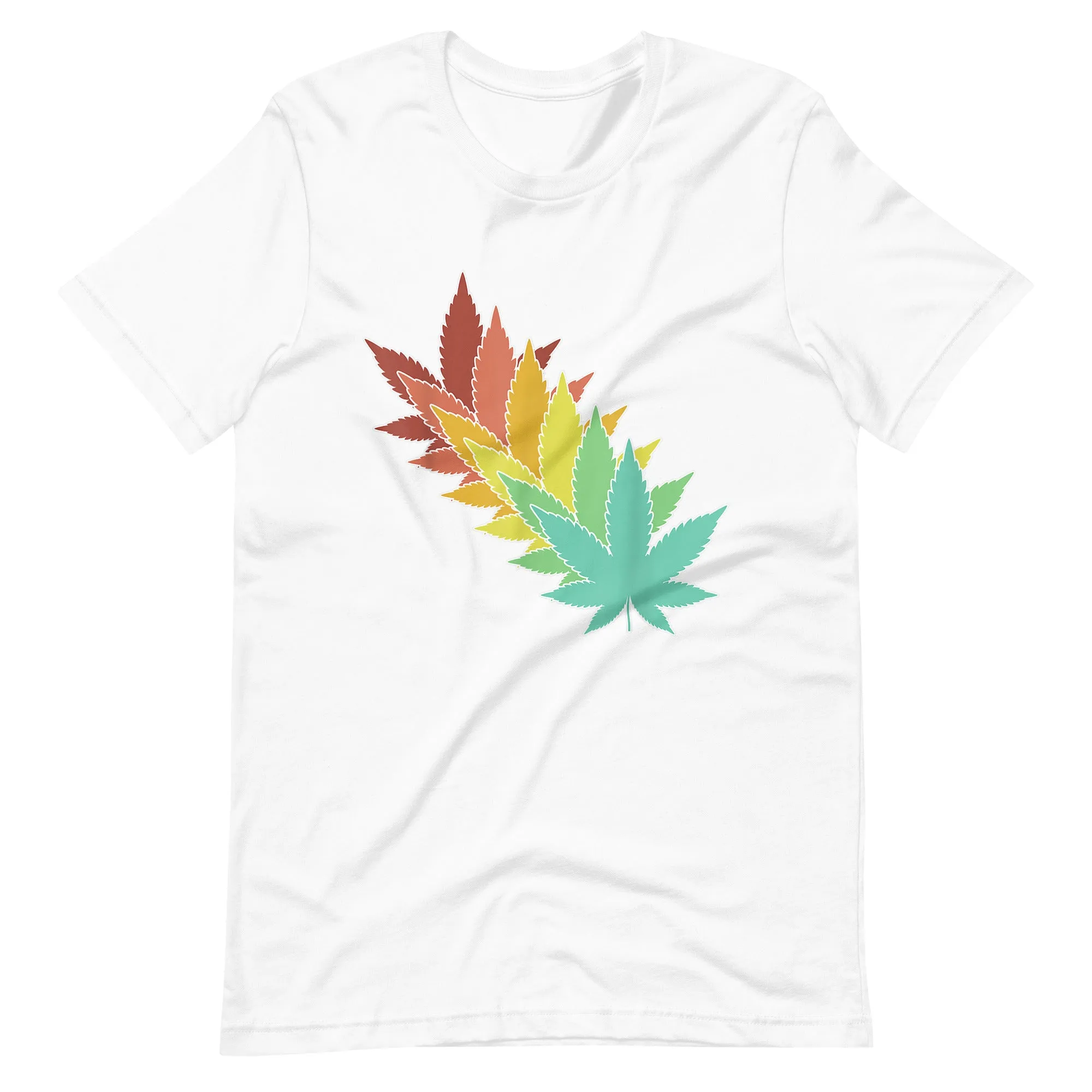 Vintage-Retro-Marijuana-Leaves-Weed-Unisex t-shirt