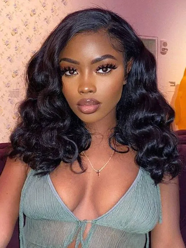 Wavymy Loose Wave 4x4 HD Lace Closure Wigs Hand Tied Hair Line Human Hair Wigs