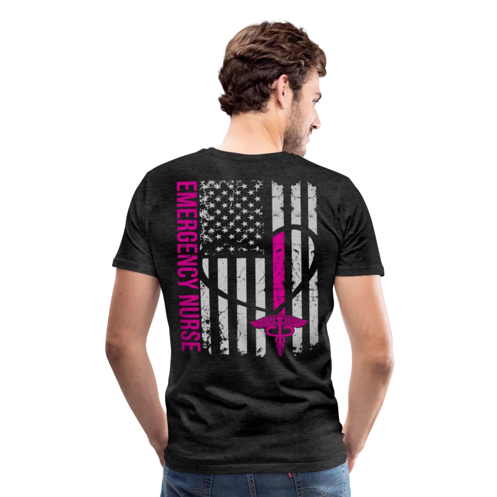 Whitley Emergency Nurse Flag Men's Premium T-Shirt