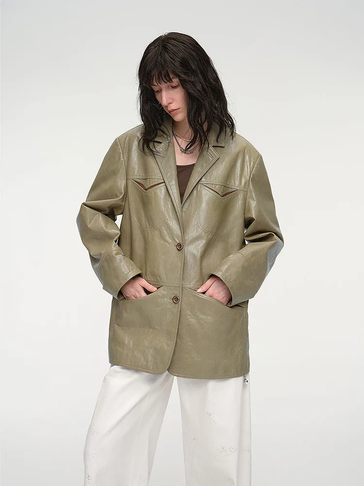 Windsor Sheepskin Leather Jacket