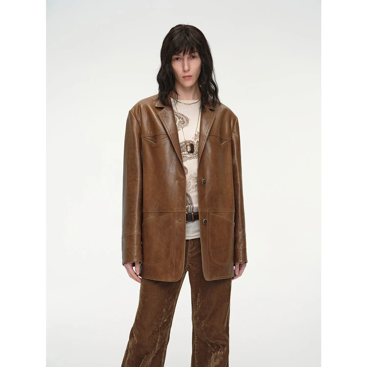 Windsor Sheepskin Leather Jacket