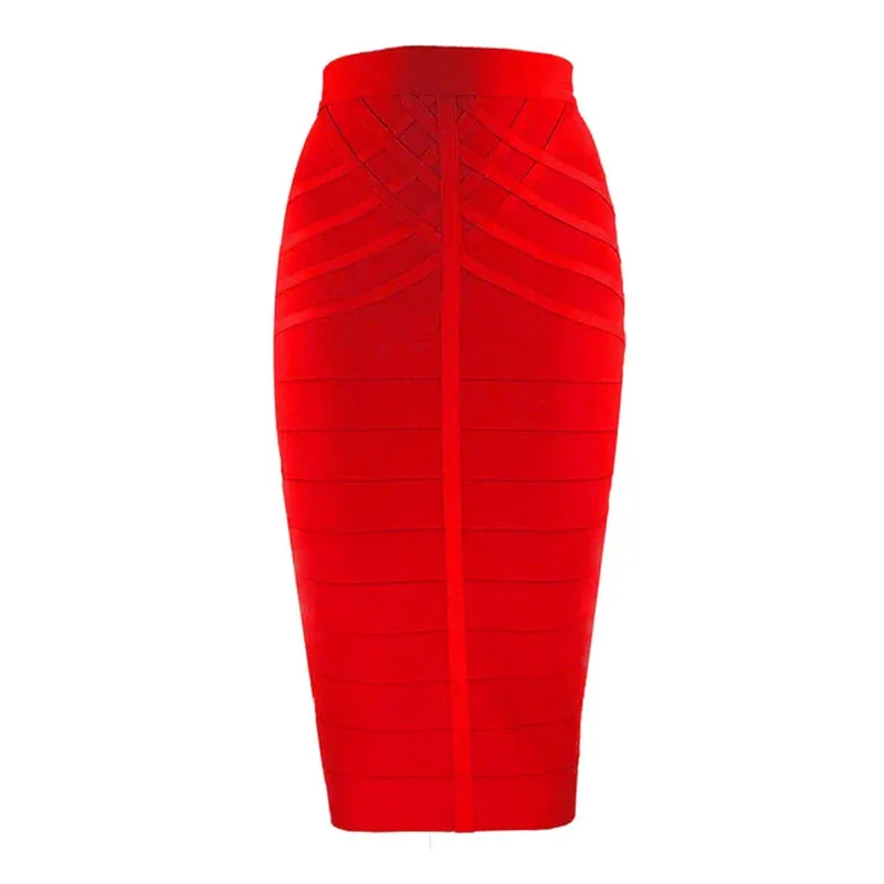 Woman Skirts Bandage Midi Skirt Vintage Summer Harajuku Sexy Ladies Clothes