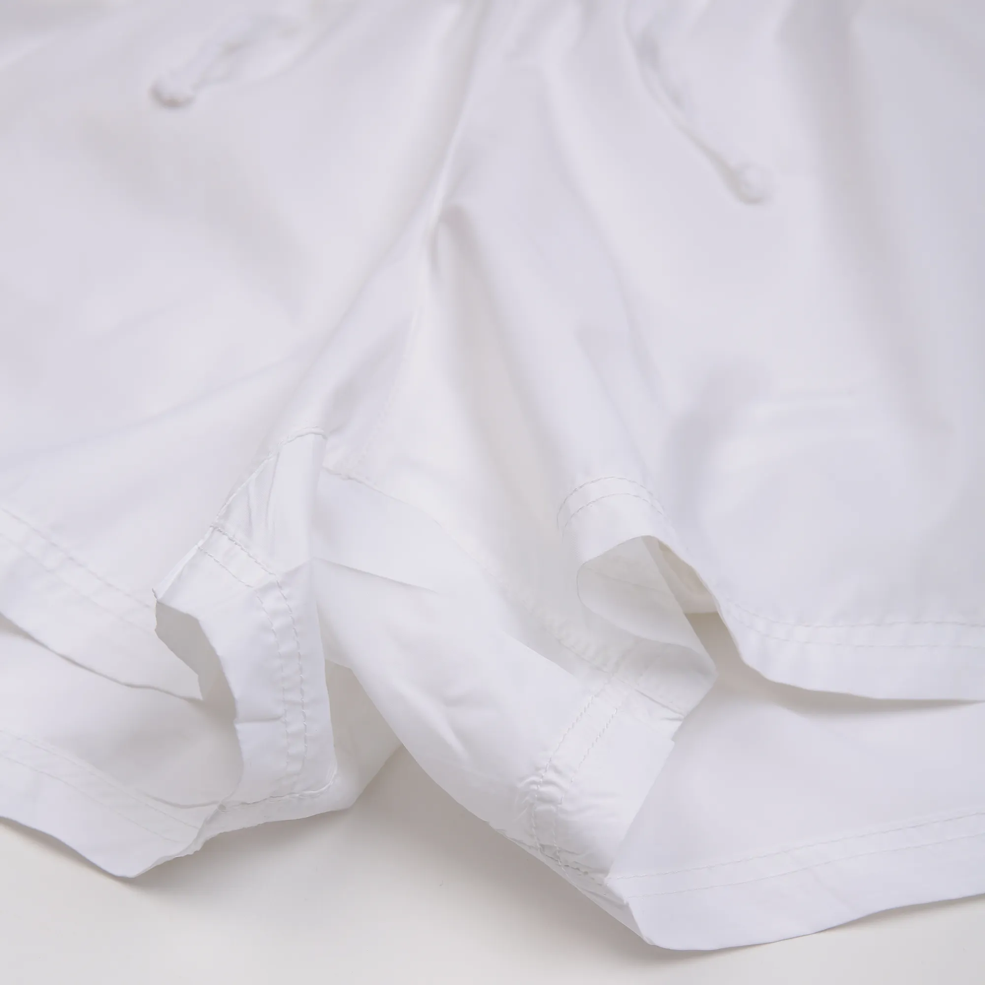 Women White Loose fit Training and Running Shorts