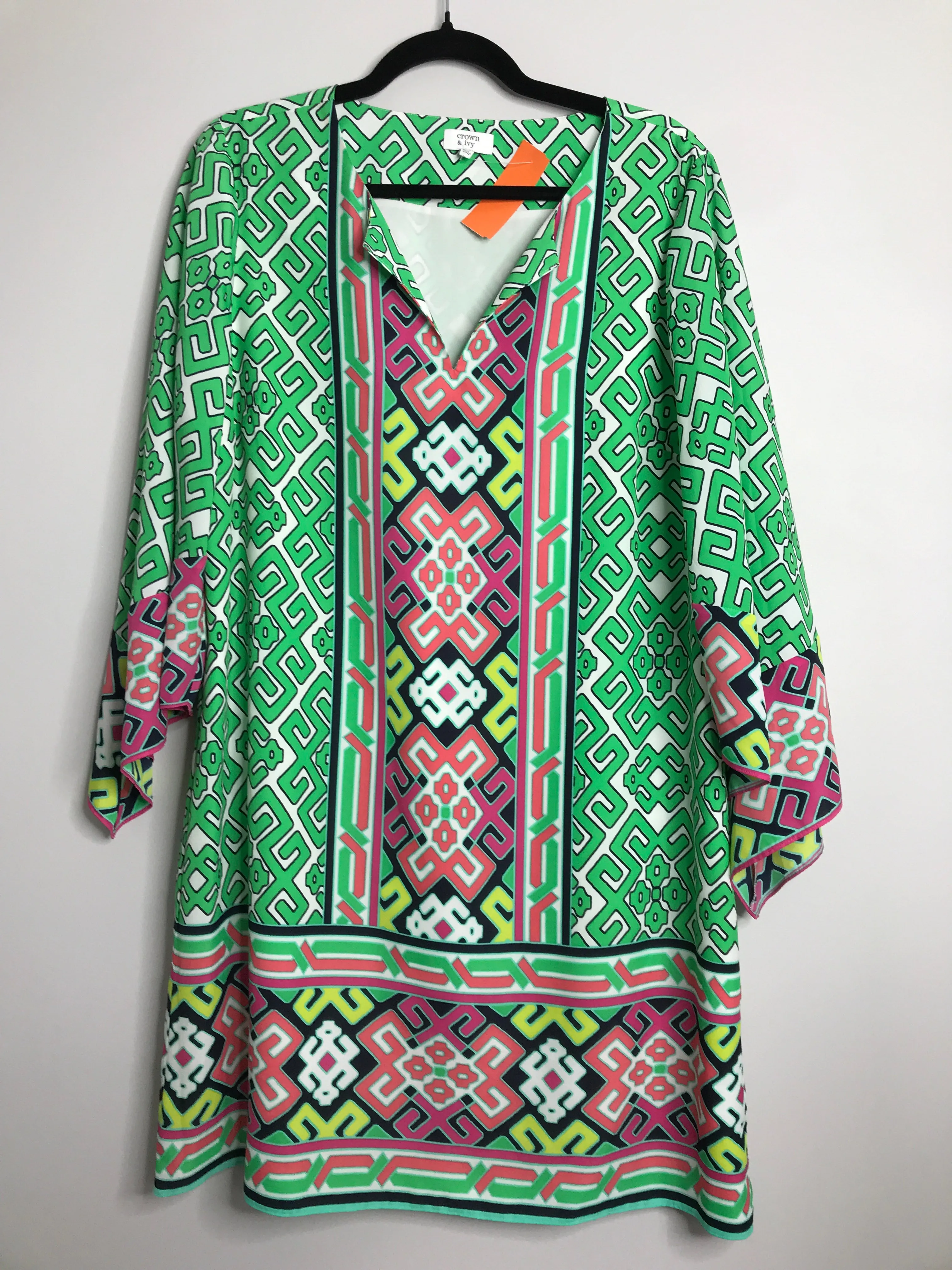 Womens Size 14 Misses Green Crown & Ivy Dress