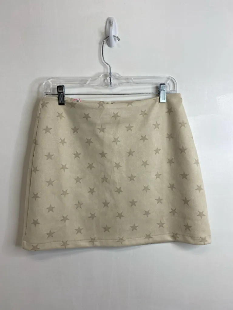Womens Size Med Misses Cream Altar'd State Skirt