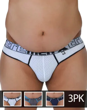 Xtremen 91036x-3 3pk Thongs White-gray-blue