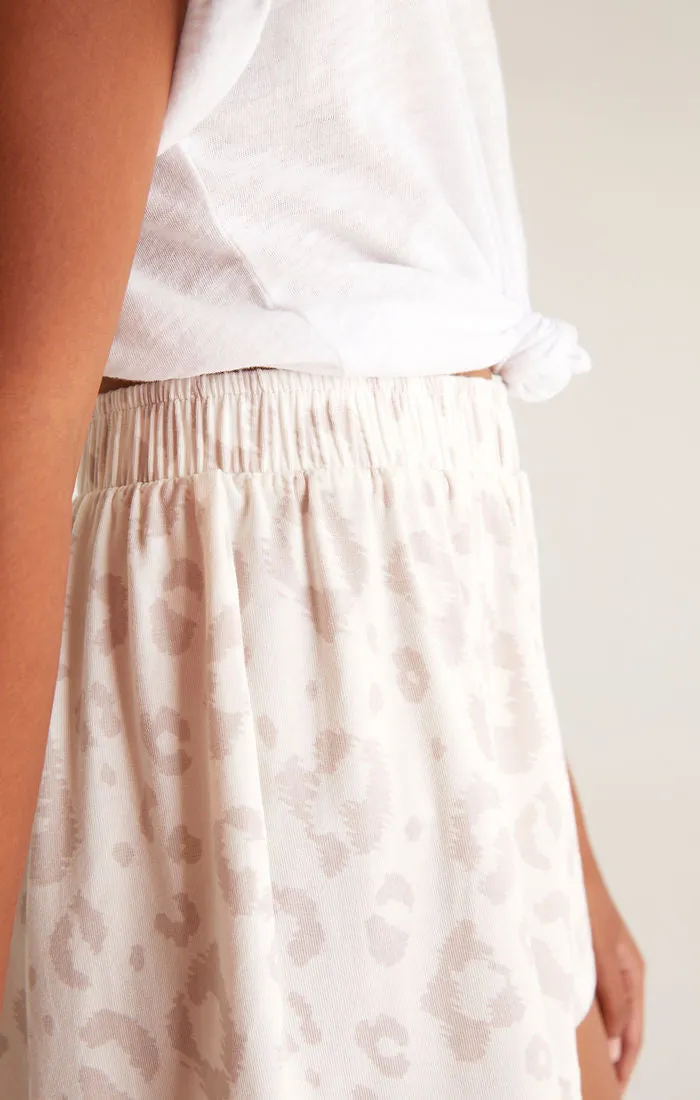 Z Supply Girls Willa Leopard Short - Sand Dollar